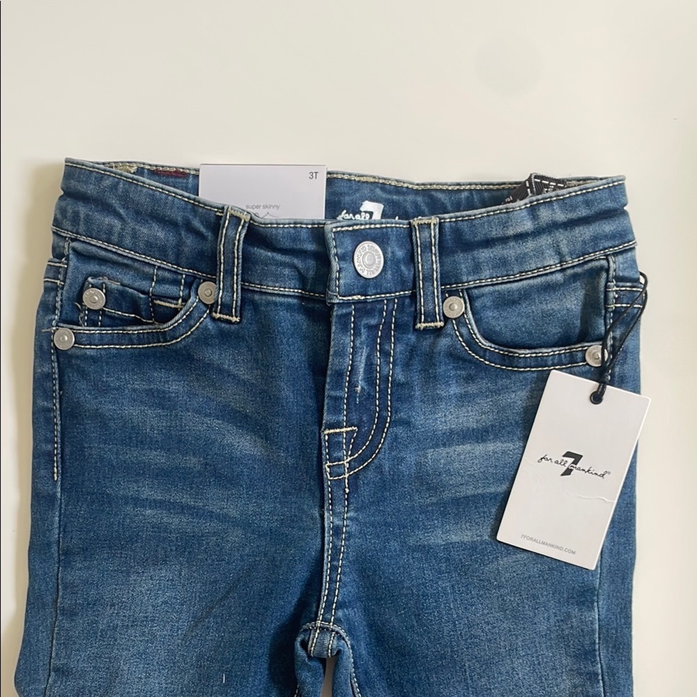 7 For All Mankind Blue Denim Jeans 3T Toddler Girl